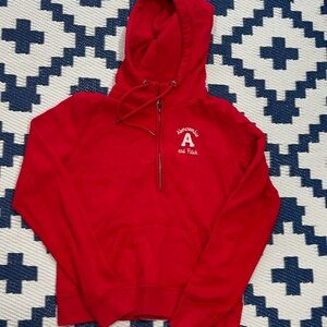 Abercrombie and Fitch Red Hoodie Womens Size L